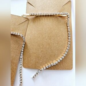 NWT BOUTIQUE BLING DANGLE GOLD ENAMEL & RHINESTONE BOBBY PIN!